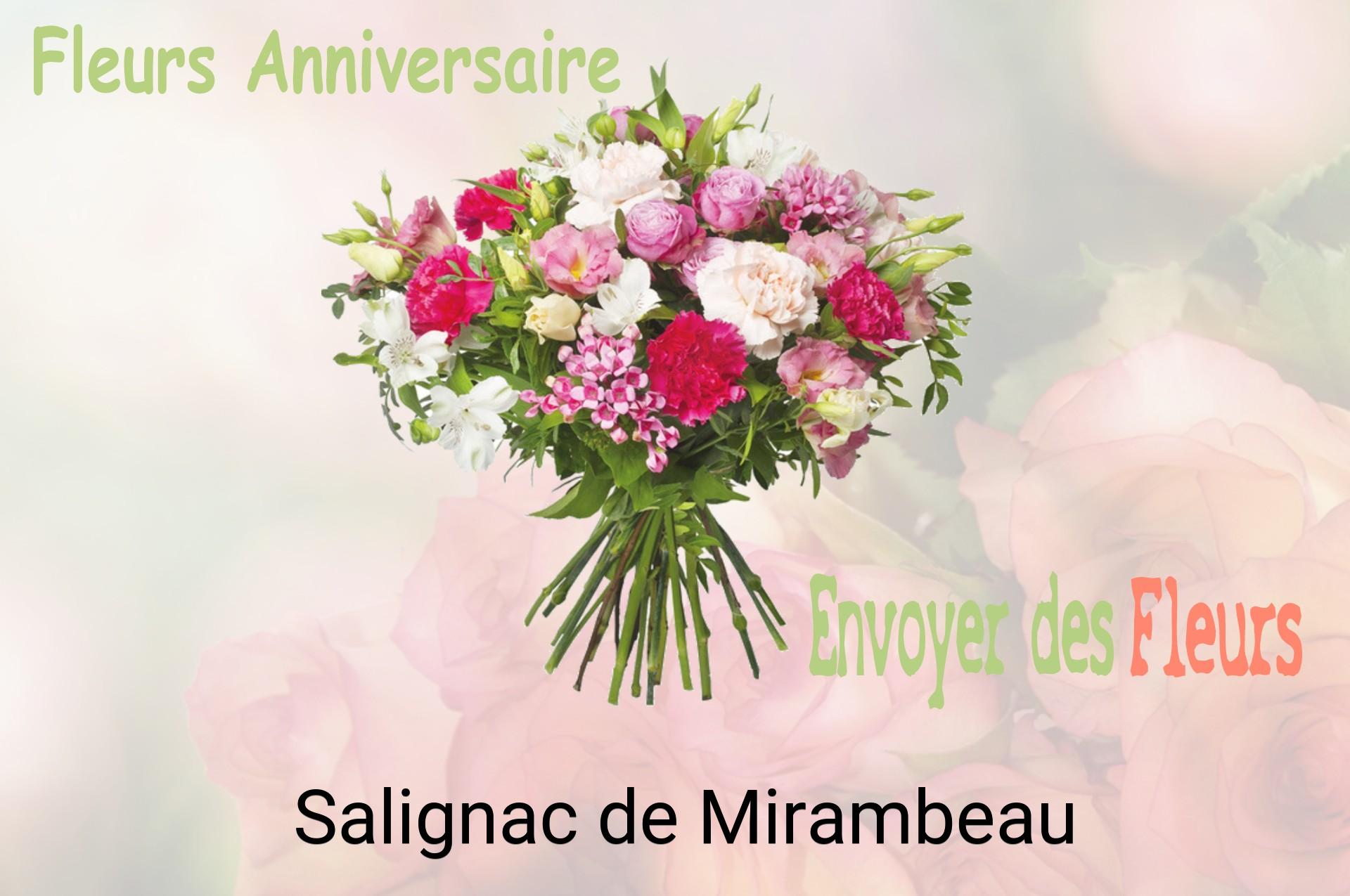 Bouquet de fleurs d’anniversaire livré à Salignac-de-Mirambeau