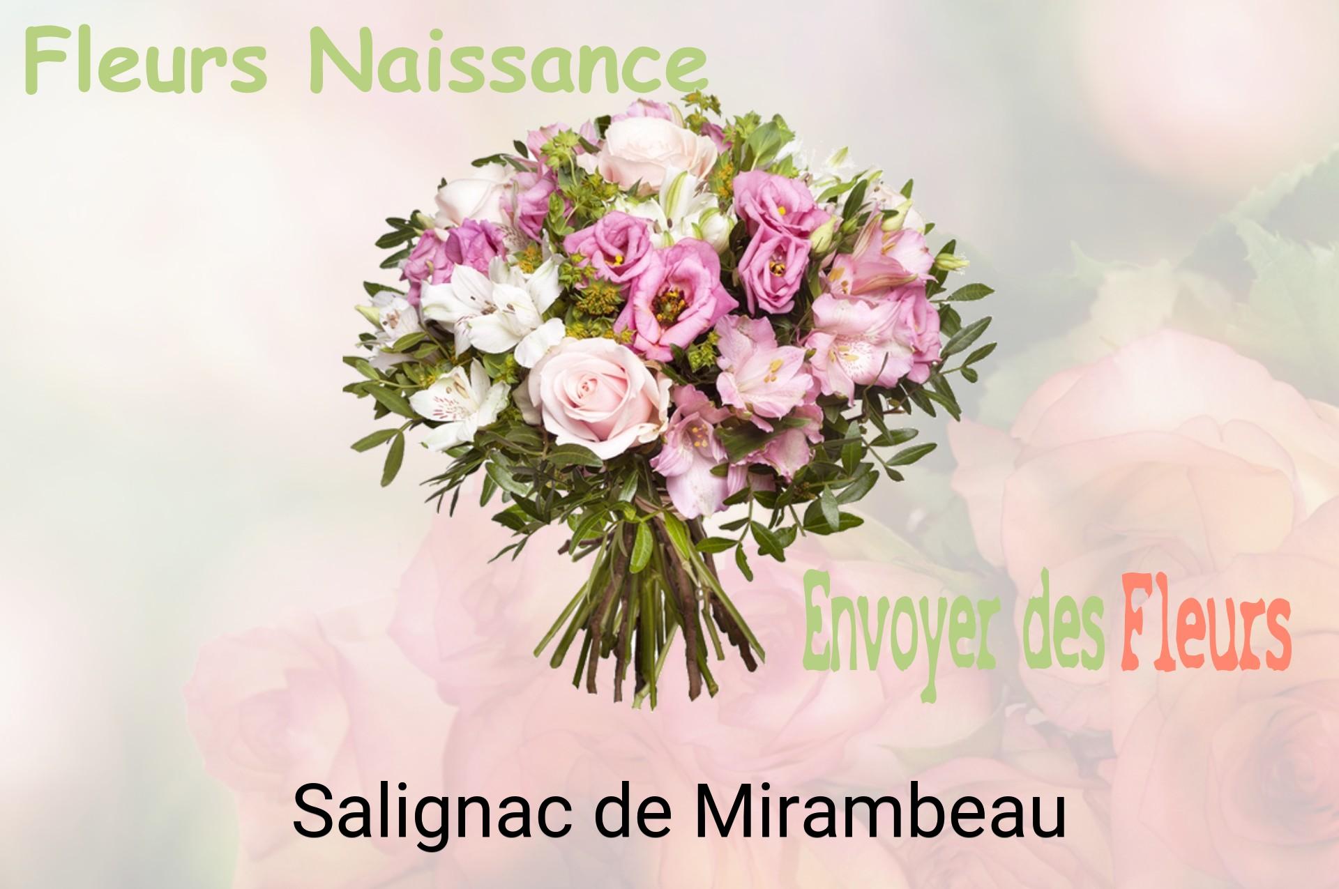 Bouquet de fleurs de naissance livré à Salignac-de-Mirambeau