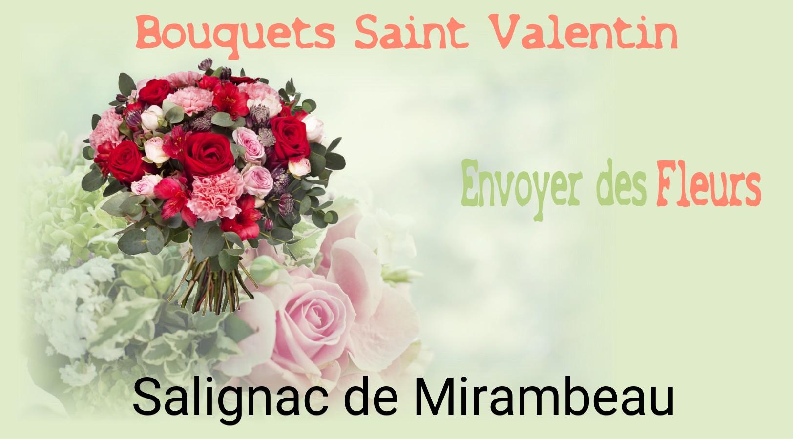 Roses de Saint-Valentin livrées à Salignac-de-Mirambeau